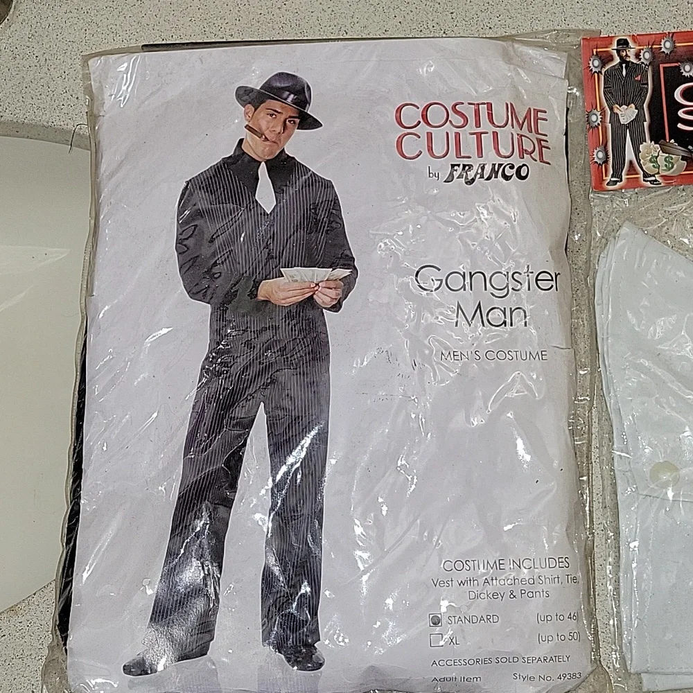 Gangster Man adult costume - Picture 2 of 4